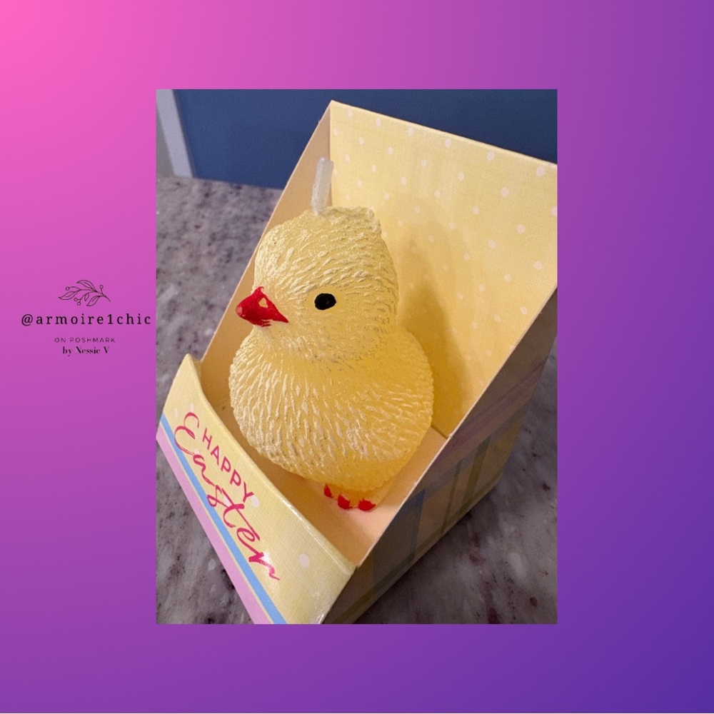 BABY CHICK EASTER CANDLE | Hand-Carved and Painted Polish Import